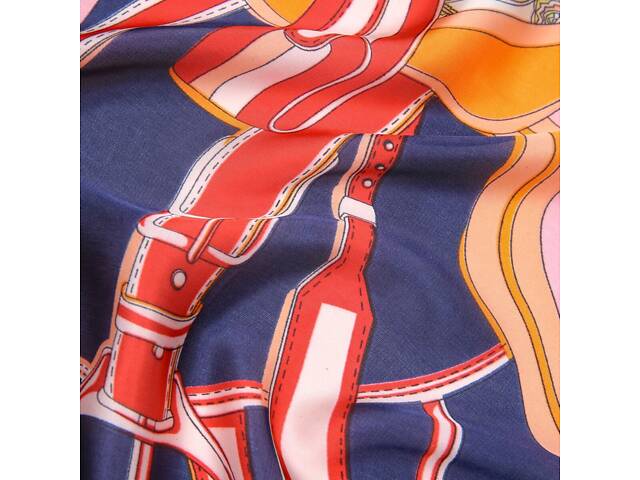 Платок женский с принтом LuckyLOOK Варезе 70x70 см Разноцветный 747-531 - Фото 5