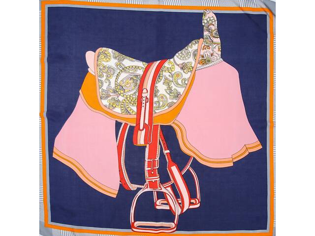 Платок женский с принтом LuckyLOOK Варезе 70x70 см Разноцветный 747-531 - Фото 6