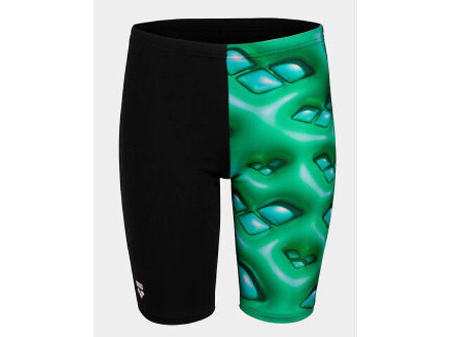 Плавки-боксери для хлопців Arena FOAM SWIM JAMMER чорний, зелений, бірюзовий Діт 128 см - Фото 1
