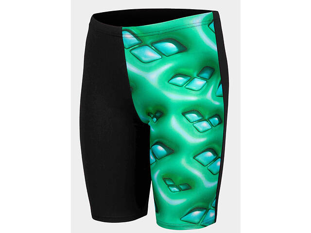 Плавки-боксери для хлопців Arena FOAM SWIM JAMMER чорний, зелений, бірюзовий Діт 128 см - Фото 2