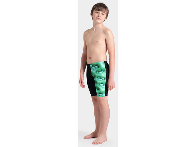 Плавки-боксери для хлопців Arena FOAM SWIM JAMMER чорний, зелений, бірюзовий Діт 128 см - Фото 6