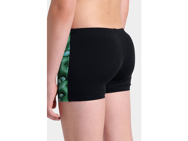 Плавки-боксери для хлопців Arena FOAM SWIM SHORT чорний, зелений, бірюзовий Діт 140 см - Фото 9