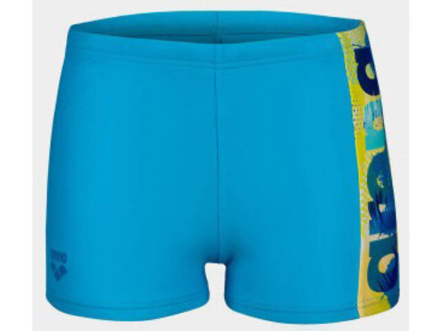 Плавки-боксери для хлопців Arena LIGHT TRICKS SWIM SHORT блакитний, салатовий, синій Діт 116 см - Фото 1