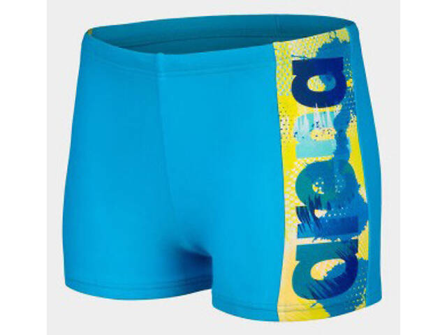 Плавки-боксери для хлопців Arena LIGHT TRICKS SWIM SHORT блакитний, салатовий, синій Діт 116 см - Фото 2