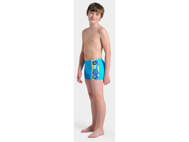 Плавки-боксери для хлопців Arena LIGHT TRICKS SWIM SHORT блакитний, салатовий, синій Діт 116 см - Фото 8