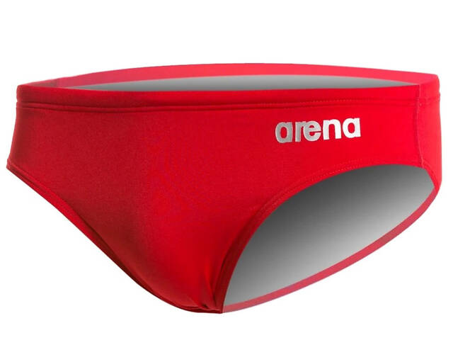 Плавки-сліпи для хлопців Arena TEAM SWIM BRIEFS SOLID червоний, білий Діт 140см - Фото 1