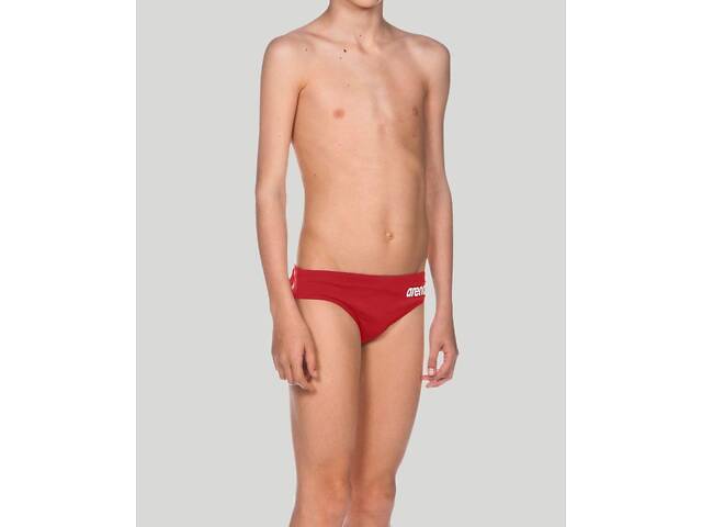 Плавки-сліпи для хлопців Arena TEAM SWIM BRIEFS SOLID червоний, білий Діт 140см - Фото 2