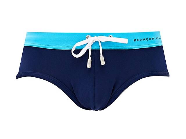Плавки пляжні Garcon Francais Slip de Bain17 M Marine Turquoise (3701195807814) - Фото 1