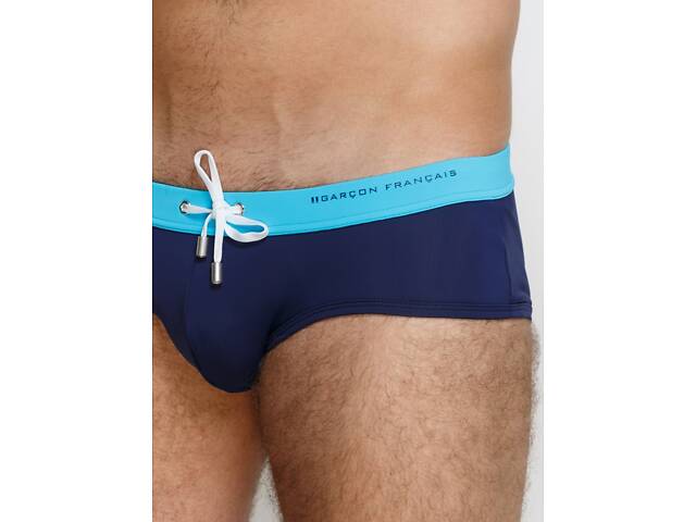 Плавки пляжні Garcon Francais Slip de Bain17 M Marine Turquoise (3701195807814) - Фото 4