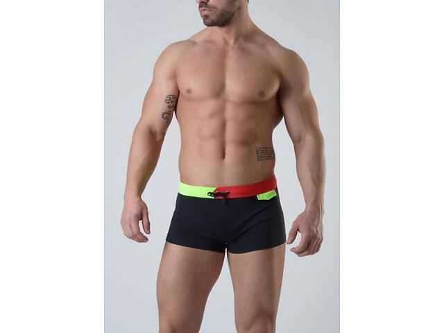 Плавки пляжні Geronimo 1820b1 M 18201 чорні (3800205851202) - Фото 1