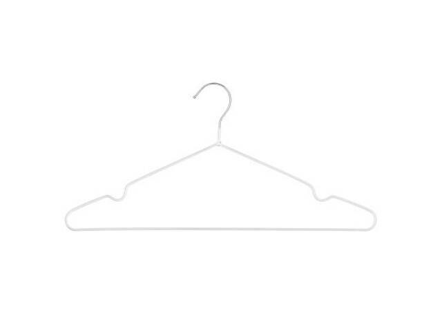 Плечики Ardesto Металеві з ПВХ покриттям Білі 40.5 см 5 шт. (ARHC2805W) - Фото 3