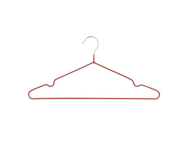 Плечики Ardesto Металеві з ПВХ покриттям Червоні 40.5 см 10 шт. (ARHC2810R) - Фото 3