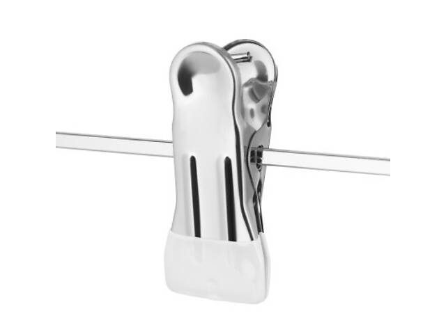 Плечики Ardesto Металеві з ПВХ покриттям З прищіпками Білі 42 см 2 шт. (ARHC2802WC) - Фото 4