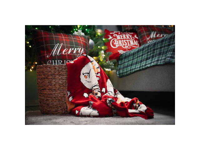 Плед Ardesto Christmas Flannel 160х200см, 100% поліестер, різдвяні коргі (ART0119PB) - Фото 7