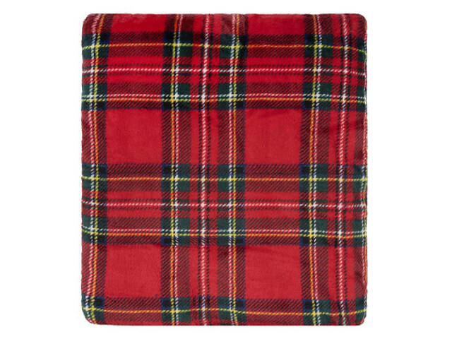 Плед Ardesto Christmas Flannel 160х200см, 100% поліестер, клітинка, червоний (ART0133PB) - Фото 2