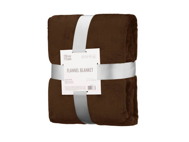 Плед Ardesto Flannel 160х200см, 100% поліестер, коричневий (ART0217SB) - Фото 1