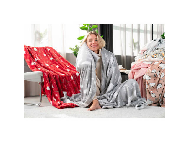 Плед Ardesto Flannel ялинки 160х200 см (ART0110PB) - Фото 8