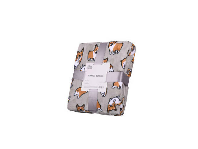 Плед Ardesto Flannel коргі, 160х200 см (ART0109PB) - Фото 1