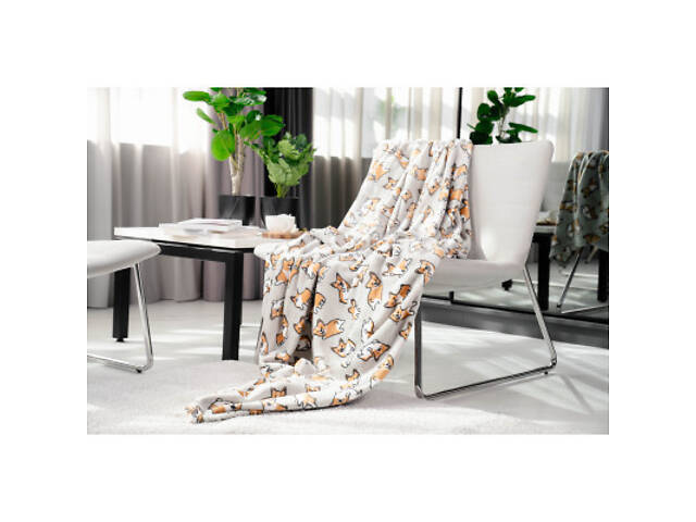 Плед Ardesto Flannel коргі, 160х200 см (ART0109PB) - Фото 8