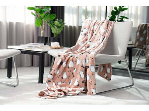 Плед Ardesto Flannel Кошки ART-0108-PB 160х200 см коричневый