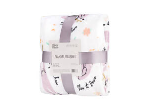 Плед Ardesto Flannel Ленивцы ART0115PB 160х200 см белый