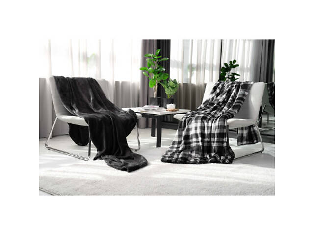 Плед Ardesto Flannel темно-сірий, 160х200 см (ART0210SB) - Фото 8