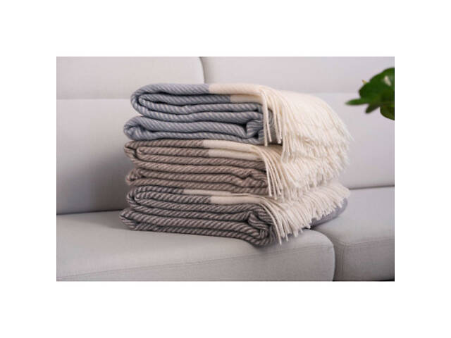 Плед Ardesto Leonardo Bianco 140x200см, тауп (ART0501LB) - Фото 9