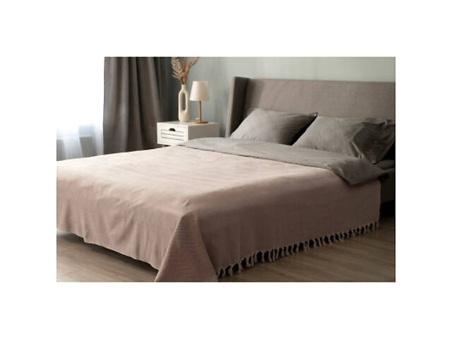 Плед Ardesto Summer 100% бавовна, бежевий 140х190 см (ART0915SE) - Фото 8