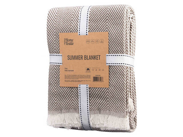 Плед Ardesto Summer 140х190см, 100% бавовна, коричневий (ART0915SR) - Фото 4