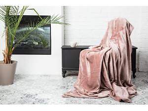 Плед Ecotton 200х220 см из микрофибры Well Soft пудрово-розовый (5202 Turledove)