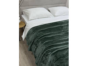 Плед Ecotton 200х220 см Well Soft пудровый зеленый (17-0112 Matte green)