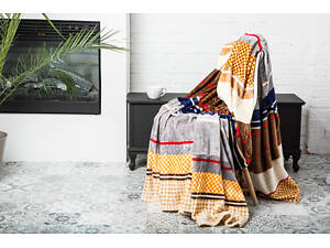 Плед Ecotton 200х220 см из микрофибры Well Soft разноцветный