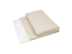 Плед хлопковый Love You LINDA 4652 140х200 см бежевый