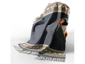 Плед мериносовый Love You Лены 4080 140х200 см синий