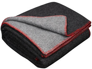 Плед-ковдра вовняна Love You 6054 150х215 см темно-сірий