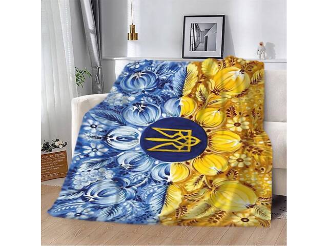 Плед патриотический 3D Цветочная Слава 12381 160х200 см - Фото 1