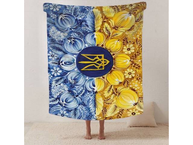 Плед патриотический 3D Цветочная Слава 12381 160х200 см - Фото 2