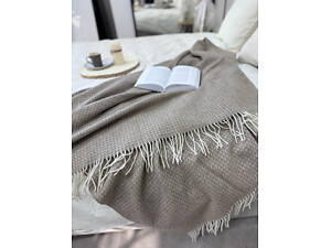 Плед Vladi 140x200 см шерстяно-кашемировый 90/10% Familia коричневый.