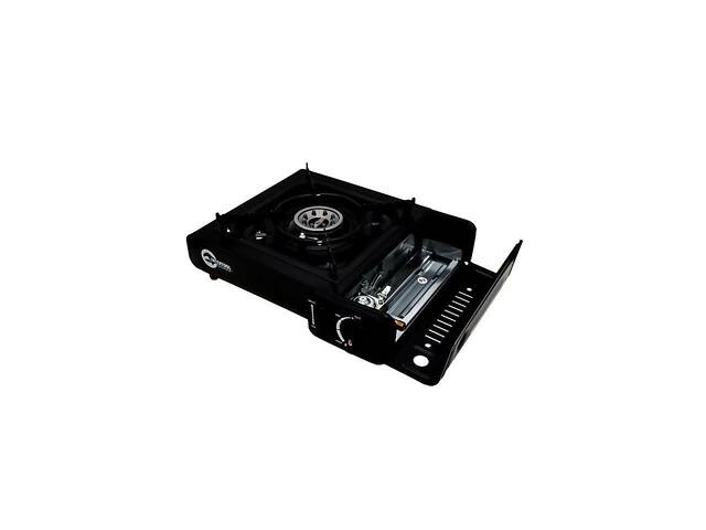 Плита газова портативна Intertool — 342 x 275 x 113 мм з адаптером - Фото 4