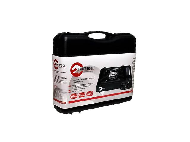 Плита газова портативна Intertool — 342 x 275 x 113 мм з адаптером - Фото 7