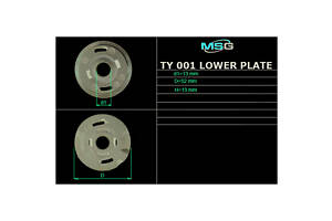 Плита насоса нижняя ГУР TY001LPLATE TOYOTA Land Cruiser Prado 120 03-09, Camry 01-06, Camry 06-11, Avensis 03-10, Hilux