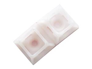 Площадка самоклеющаяся для кабельной стяжки до 5 мм с отверстием белая (пач.50 шт.) APRO PH-2020WC