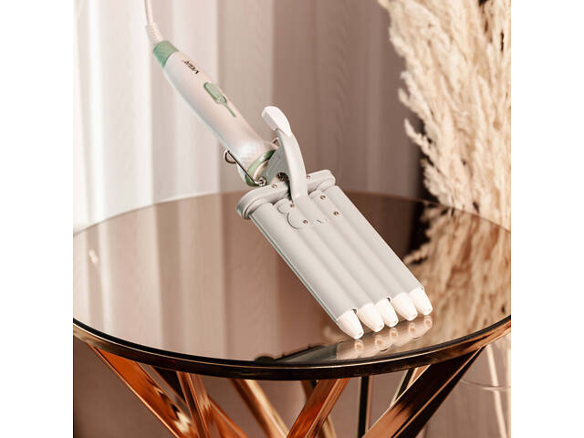 Плойка для волосся п'ять хвиль з регулятором температури керамическая VGR HP-V-597 - Фото 3