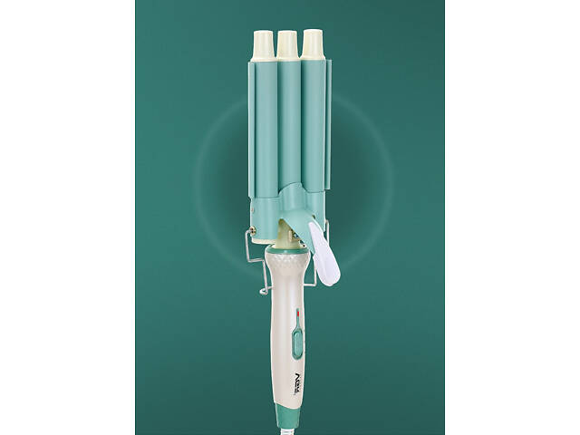 Плойка для волосся потрійна з регулятором температури керамическая VGR HP-V-595 - Фото 8