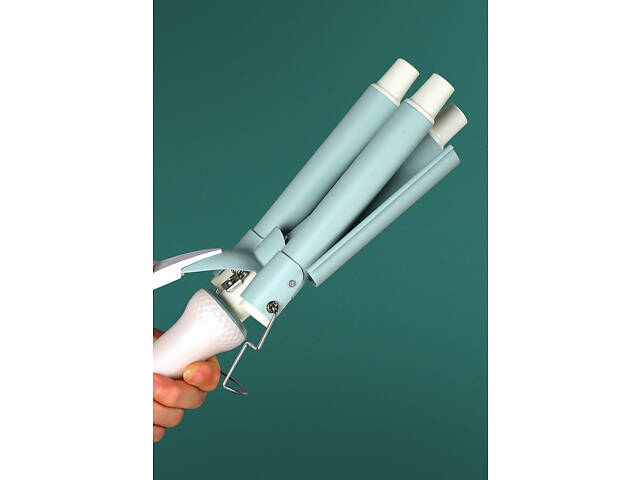 Плойка для волосся потрійна з регулятором температури керамическая VGR HP-V-595 - Фото 9