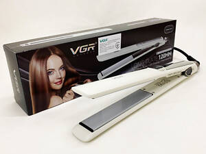 Плойка для волосся VGR V-518 WHITE випрямляч з керамічними пластинами