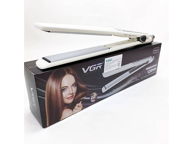 Плойка для волосся VGR V-518 WHITE випрямляч з керамічними пластинами - Фото 8