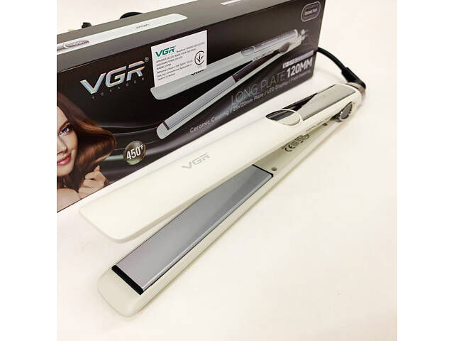 Плойка для волосся VGR V-518 WHITE випрямляч з керамічними пластинами - Фото 10