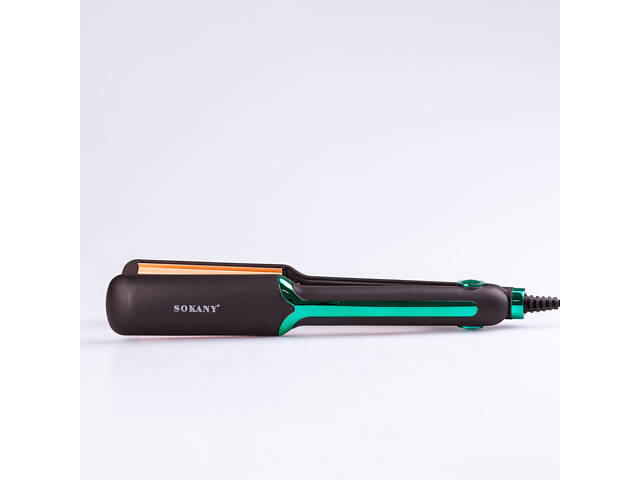 Щипці гофре для волосся професійні 40 Вт випрямляч плойка з індикатором роботи Sokany SK-1906 - Фото 2