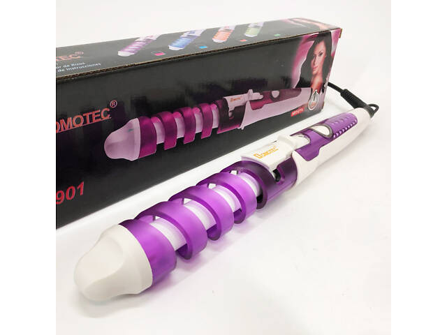 Плойка спіральна для волосся Domotec MS-4901 з кераміко-турмаліновим покриттям, Стайлер для завивки - Фото 1